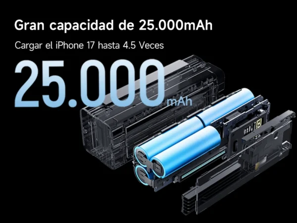 CUKTECH 20 Power Bank 25000mAh 210W P+Series (P23) Silver Gray