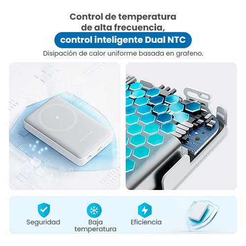 CUKTECH CP122M 10000mAh Magnetic Powerbank  37W Max + Soporte White