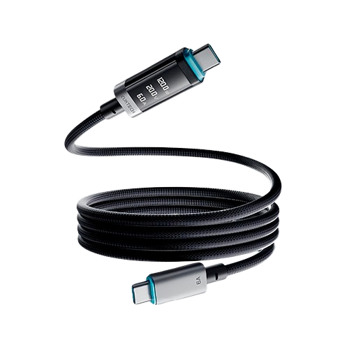 CUKTECH CTC615P Cable USB-C 240W 6A con Pantalla OLED — 1.5m