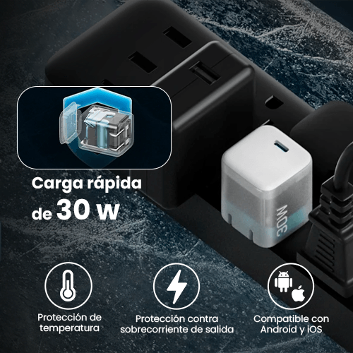 CUKTECH AC30S Cargador GaN 30W Mini