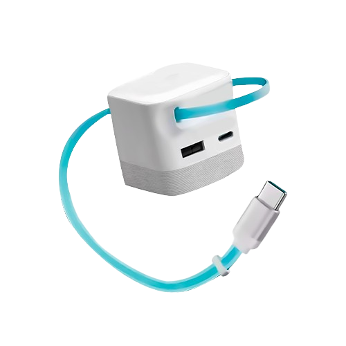 CUKTECH CP6 Cargador GaN 67W con Cable Retráctil