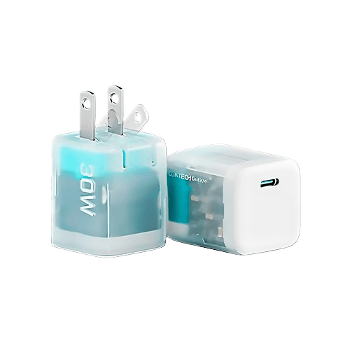 CUKTECH Cargador GaN III 30W Transparente — AD301N (Pack x2)