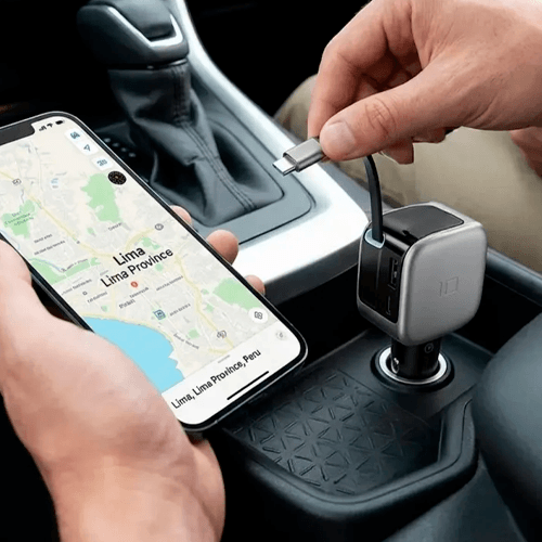 CUKTECH 10 Cargador Retráctil para Auto 85W con Pantalla LED