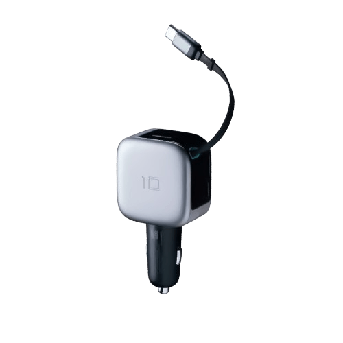 CUKTECH 10 Cargador Retráctil para Auto 85W con Pantalla LED
