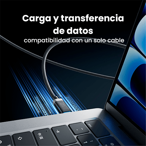 CUKTECH CMC615P Cable USB-C Magnético Trenzado 240W 6A — 1.5m